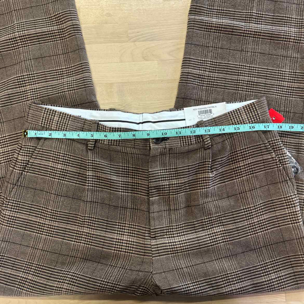 Mode of One Men's Relaxed-Fit Plaid Trousers