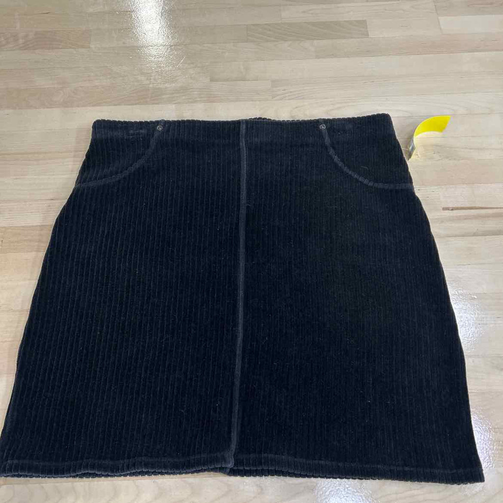 Hue Size M Black Corduroy Preloved Skirt