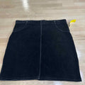 Hue Size M Black Corduroy Preloved Skirt