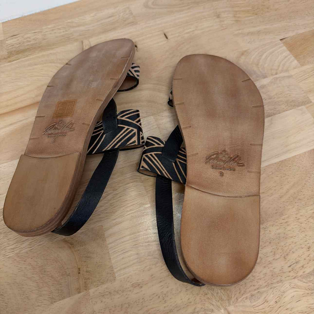 Patricia Nash Size 9 Tan Leather Preloved Flats