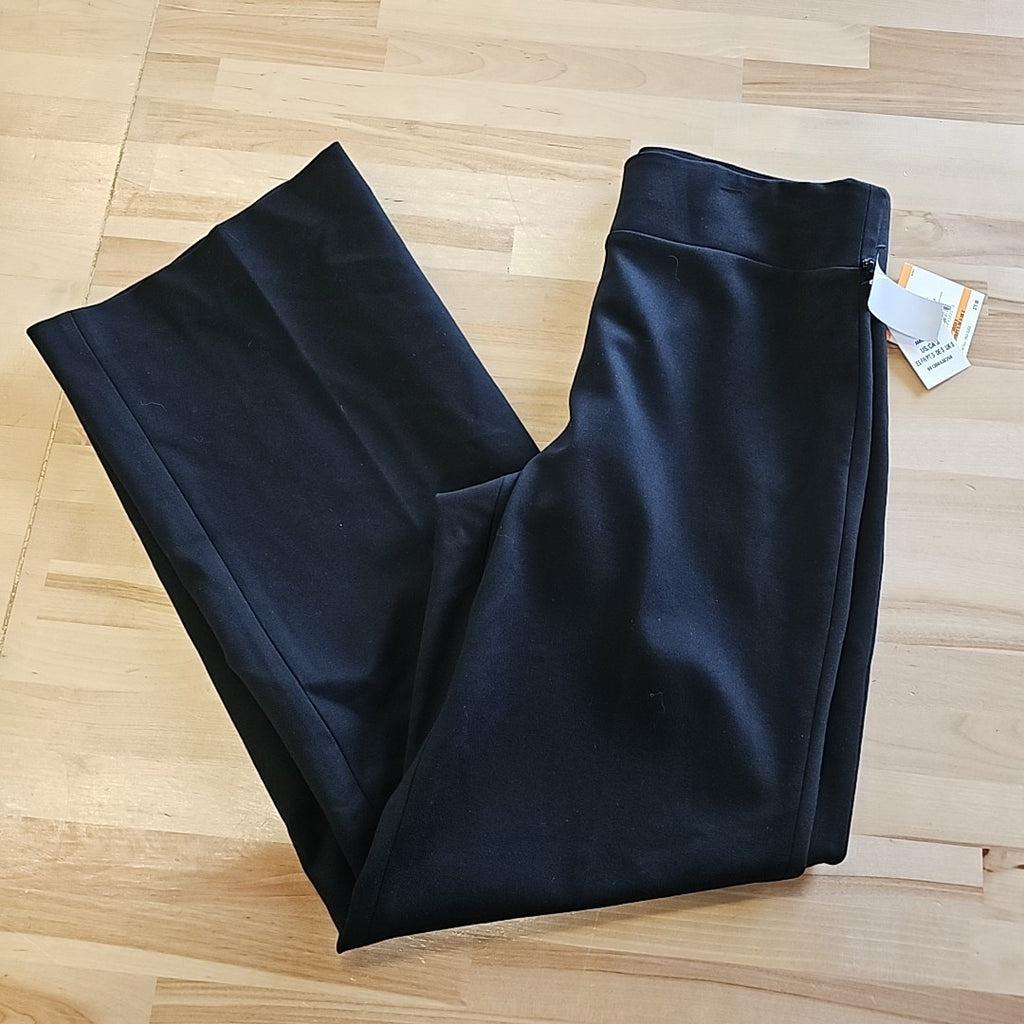 Anne Klein Women's Pull on Wide Leg Pants, Black