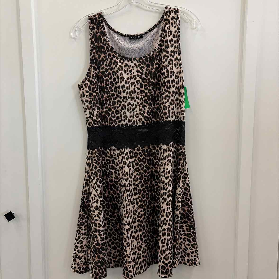 Casting Size L Black Brown Lace Preloved Dress