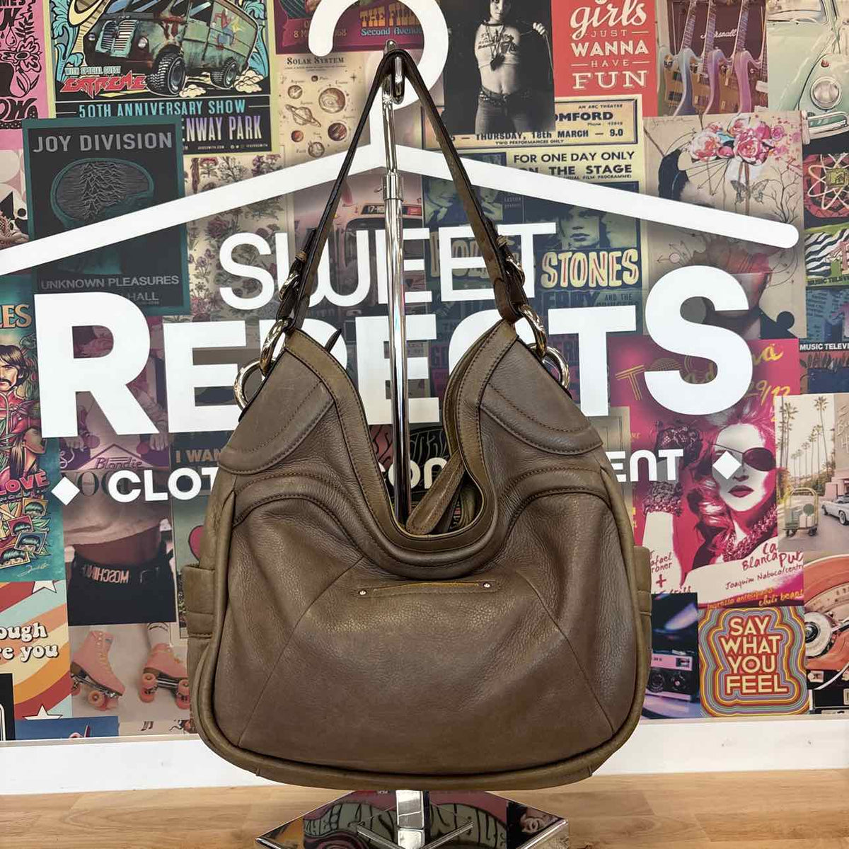 B. Makowsky Green Preloved Handbag