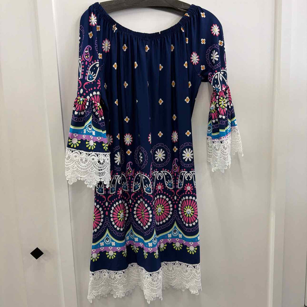 White Mark Size XL Navy Preloved Dress