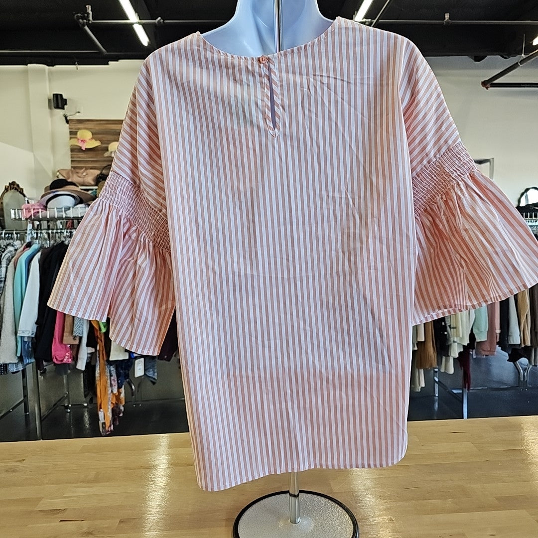 Como Blu Size PS White & Pink Blouse
