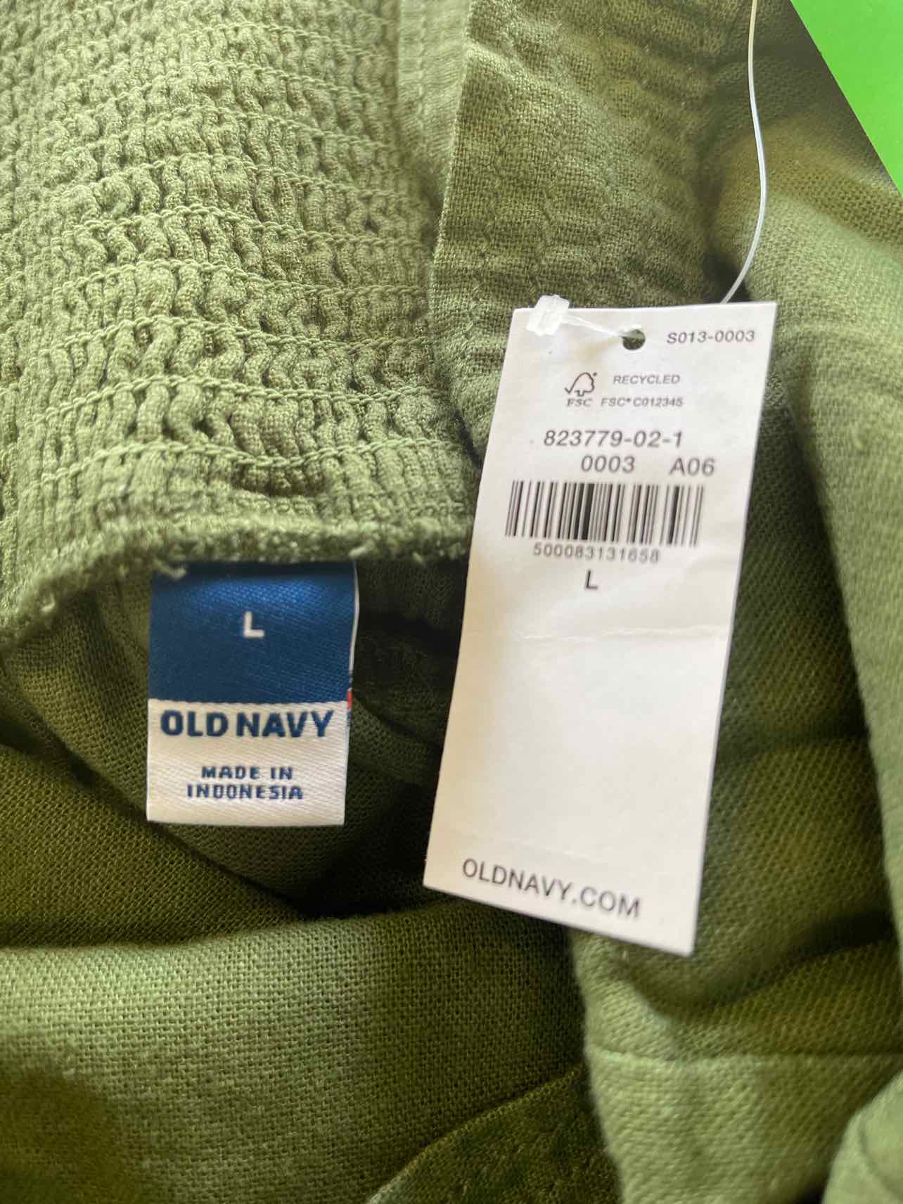 Old Navy Size L Green Preloved Romper
