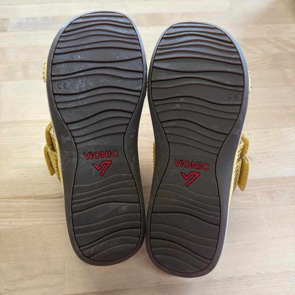 Vionic Size 10 Yellow Rhinestone New Sandals
