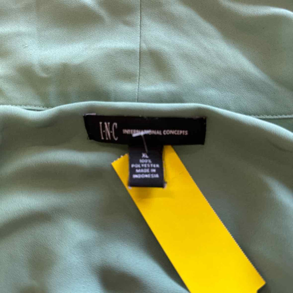 INC Size XL Teal Preloved Blouse SS