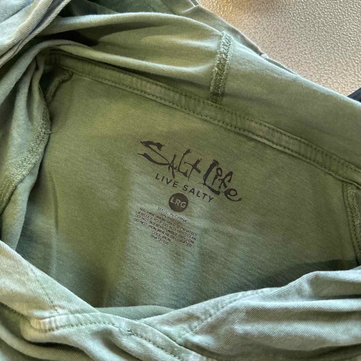 Salty Crew Size L Green MENS Long Sleeve Shirt