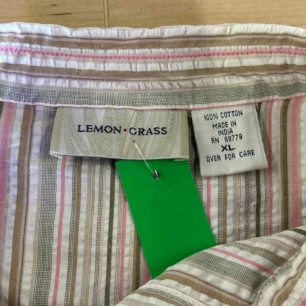 Lemongrass Size XL Pink Preloved Button Down LS