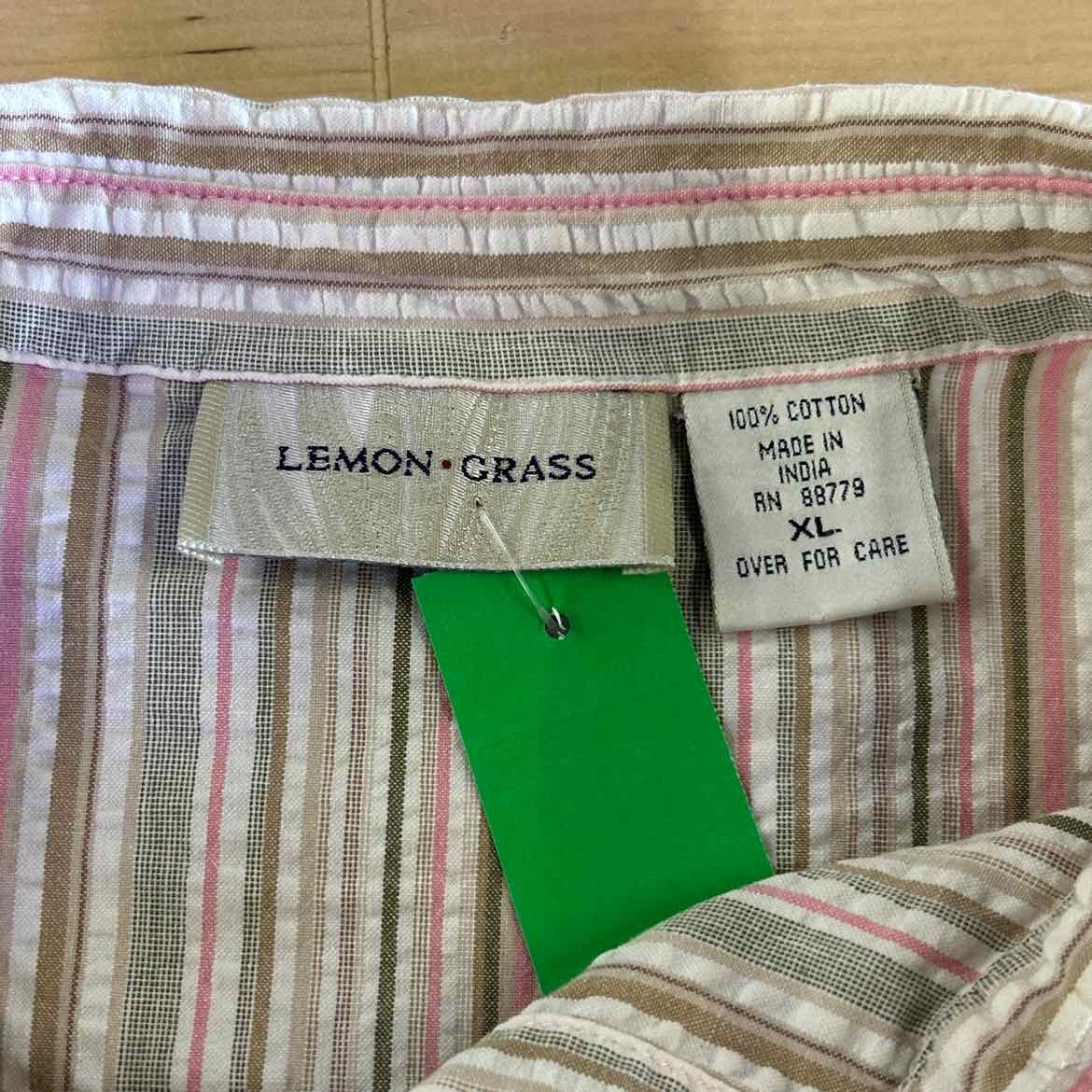 Lemongrass Size XL Pink Preloved Button Down LS