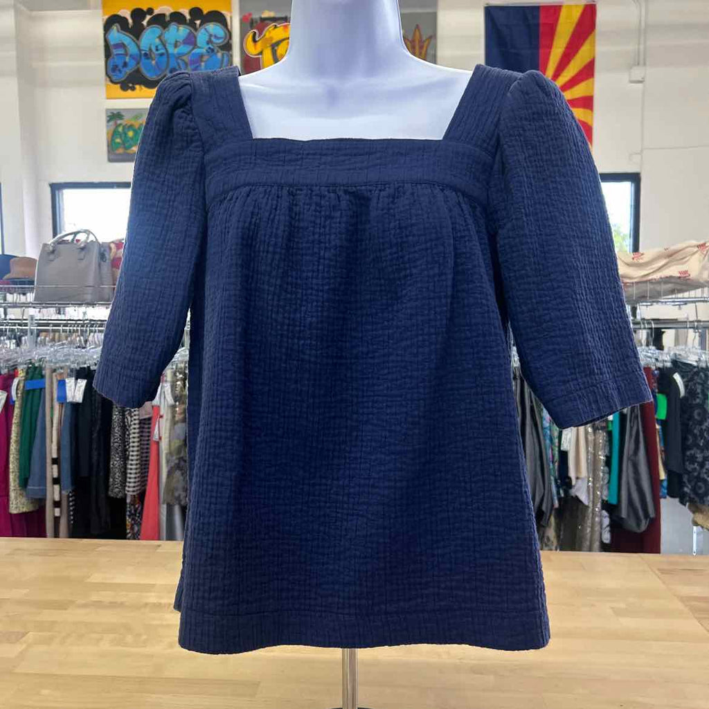 Treasure Bond Size XS Blue Preloved Blouse SS