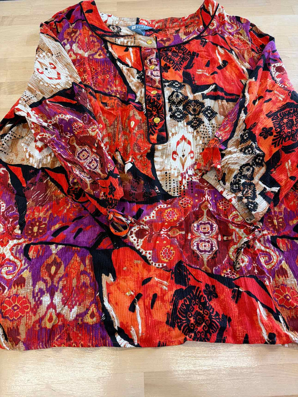 Koret Size 3X Red Long Sleeve