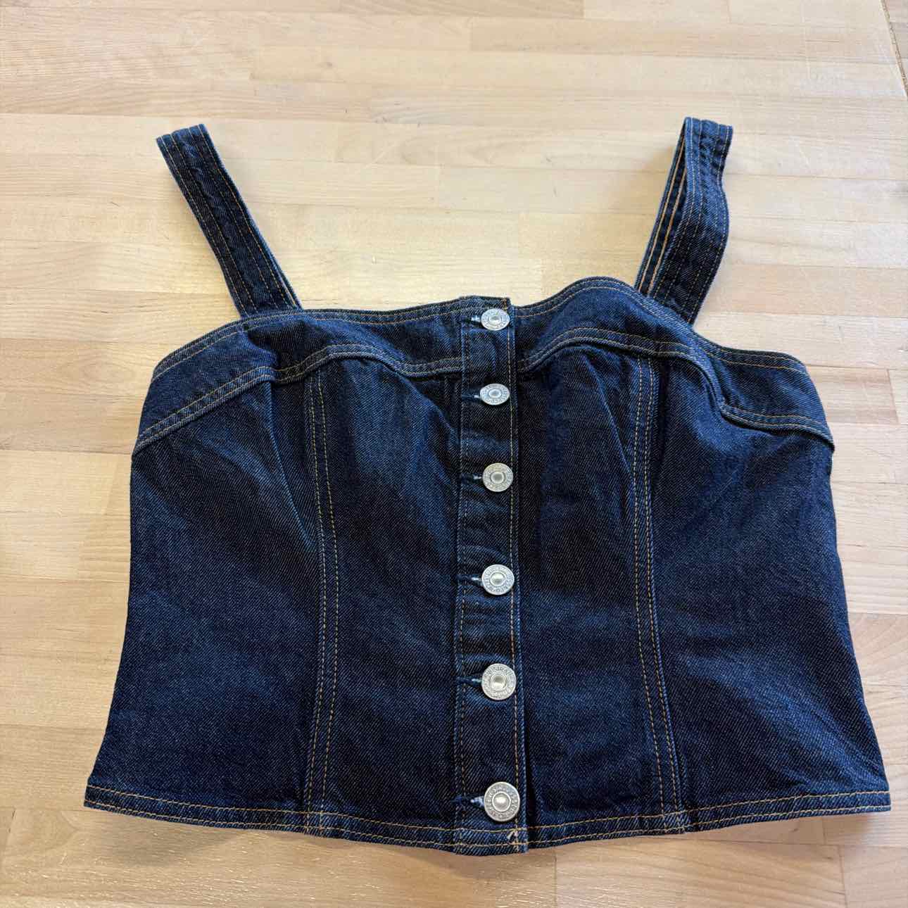 Levi's Size S Blue Denim Drea Tank NWT