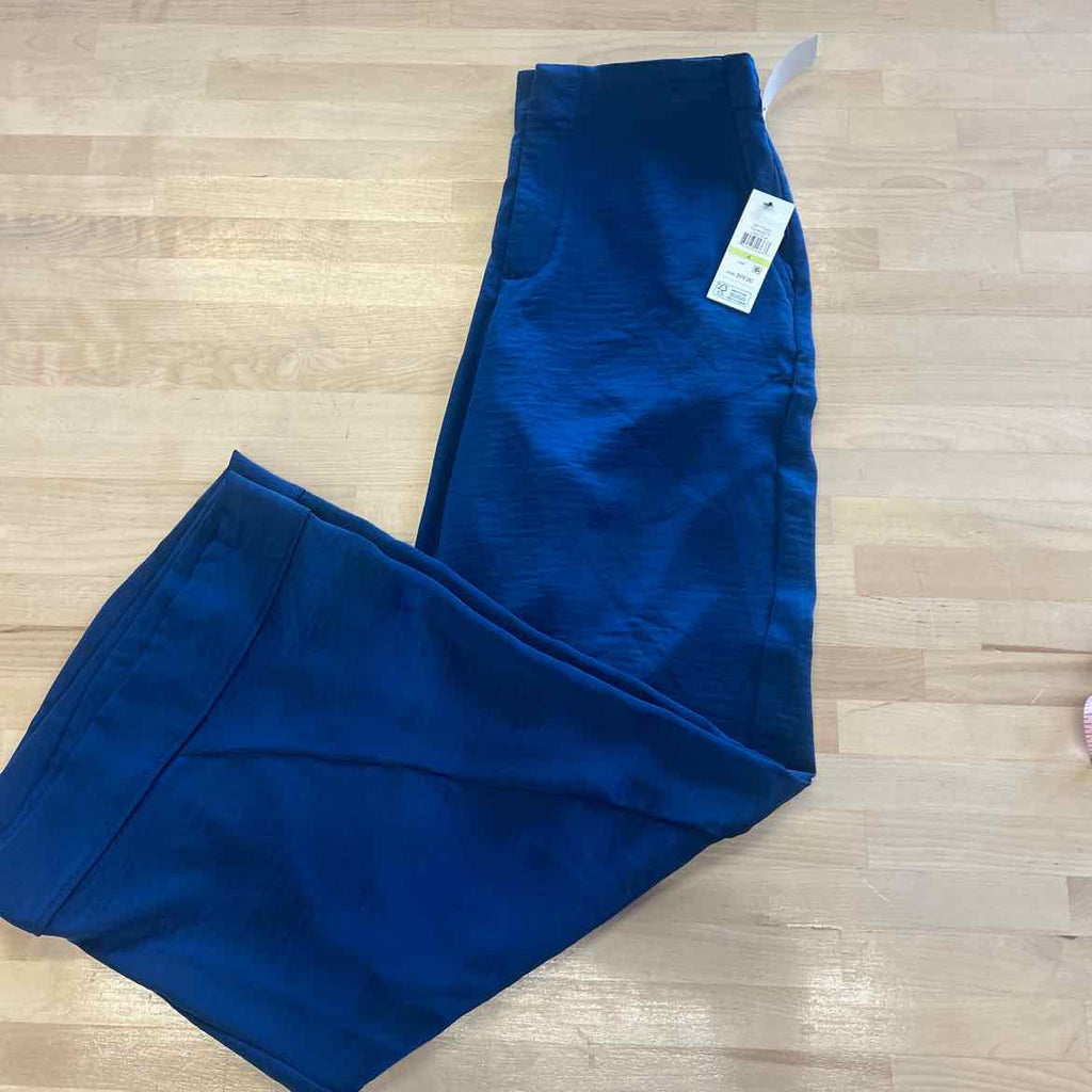Dkny Women's Rope Tie Front Wide-Leg Pants - Cadet Blue - Size 4