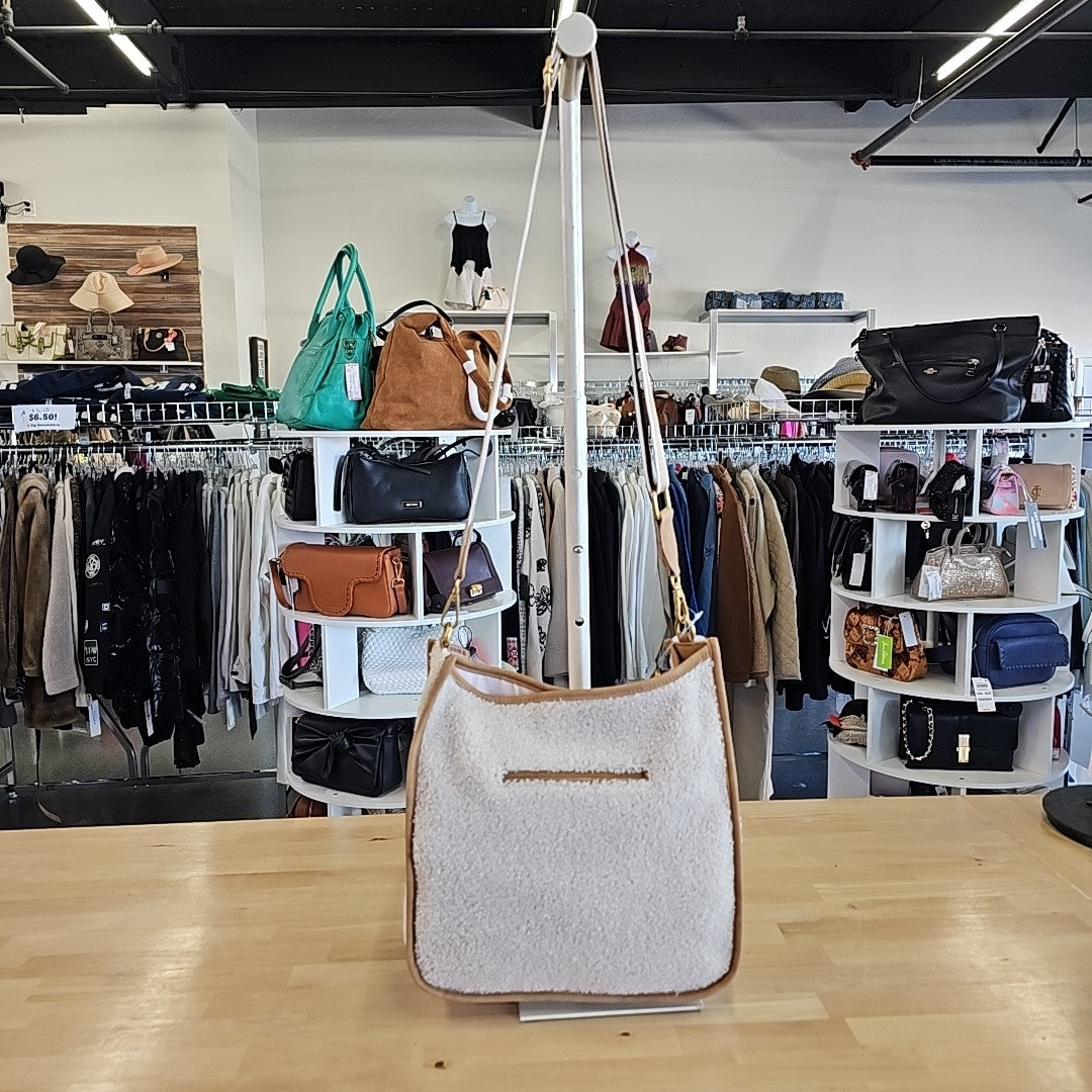 Style & Co Whipstitch Medium Crossbody - Sherpa