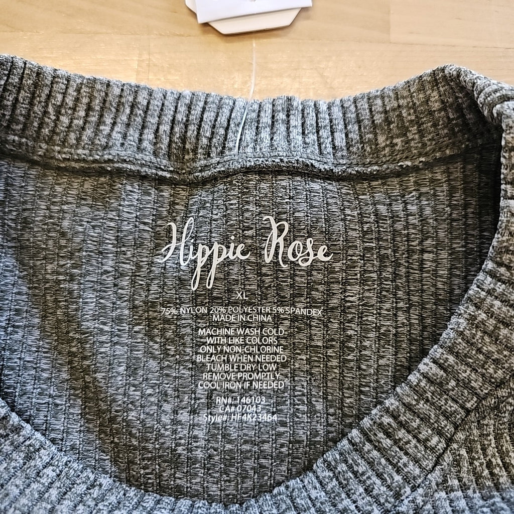 Hippie Rose Juniors' Seamless Ribbed Long Sleeve Top
