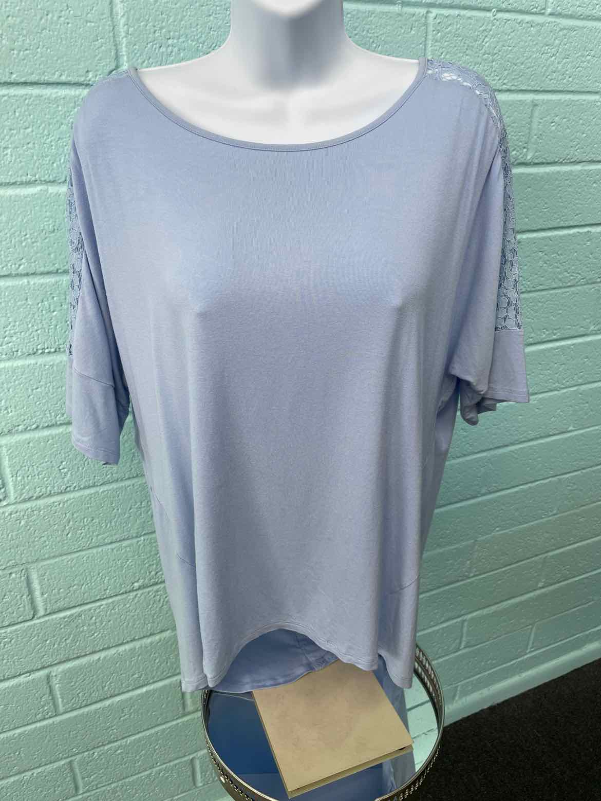 Chico's Size 1 Pale Blue Shirt