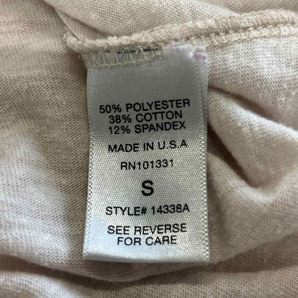 Charlotte Russe Size S Tan Preloved T-Shirt SS