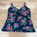 Lands End Size 12D Multi-Bright Swimsuit