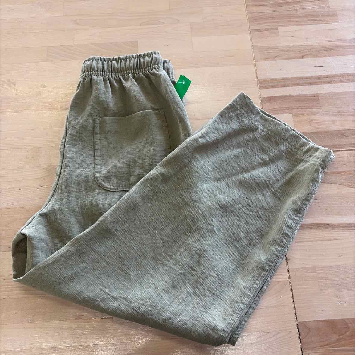 zara Size XS Green viscose Preloved Pants