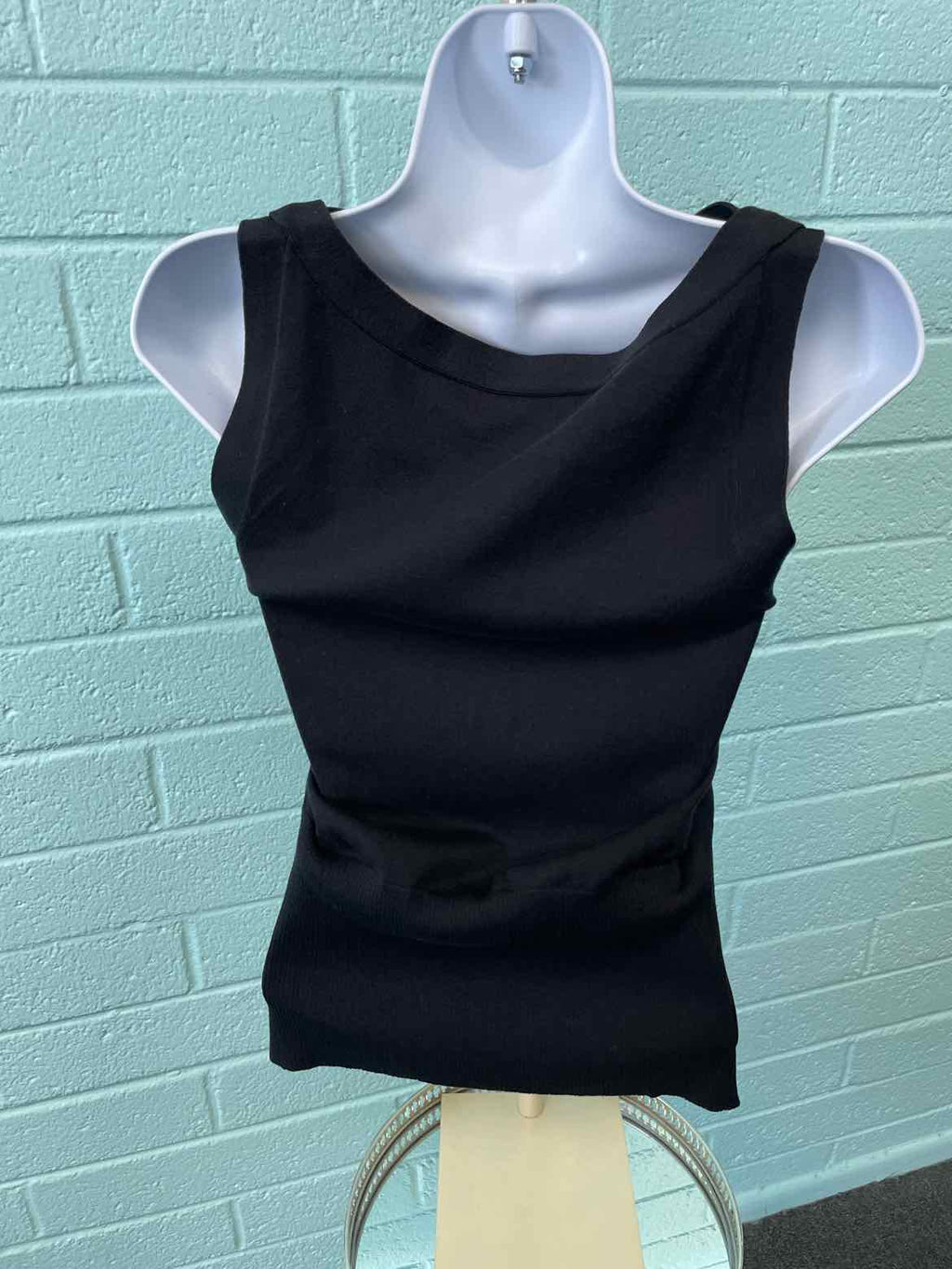 Antonio Melani Size XS Black & Aqua Sleeveless
