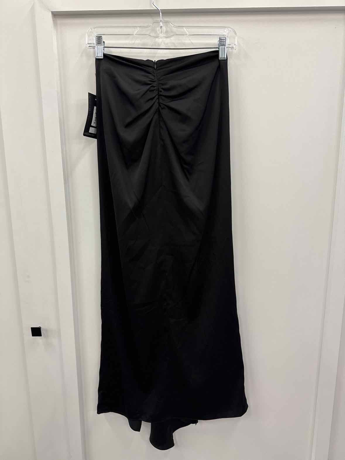 Muse Women's Draped-Front Charmeuse Maxi Skirt