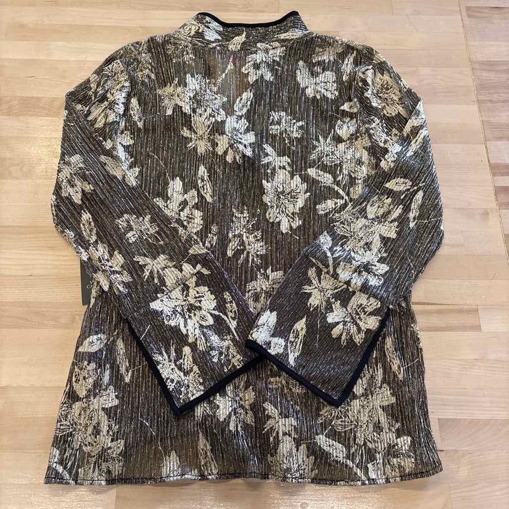 Vince Camuto Size XL Gold/ Black Blouse