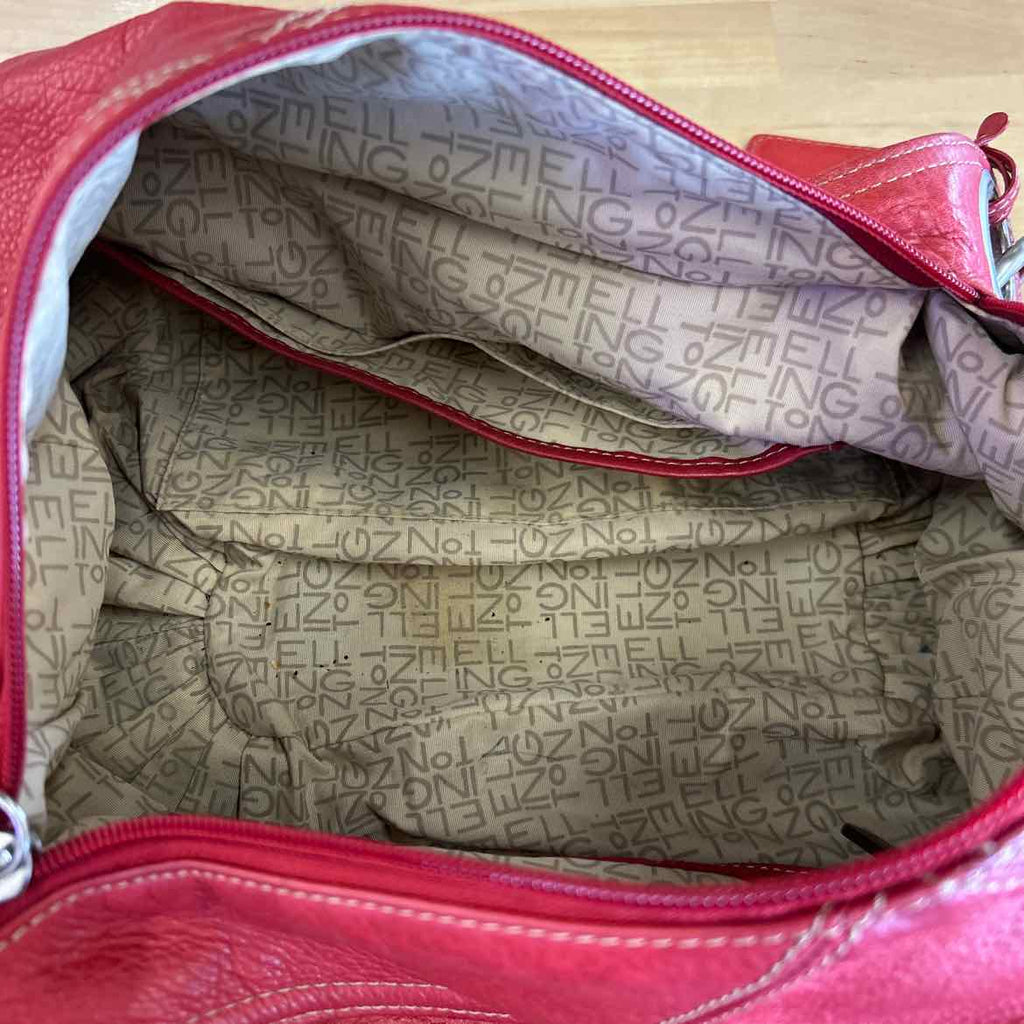 Ellington Red Leather Preloved Handbag
