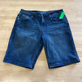 Calvin Klein Women Size 14 Dark BLue Denim Preloved Shorts