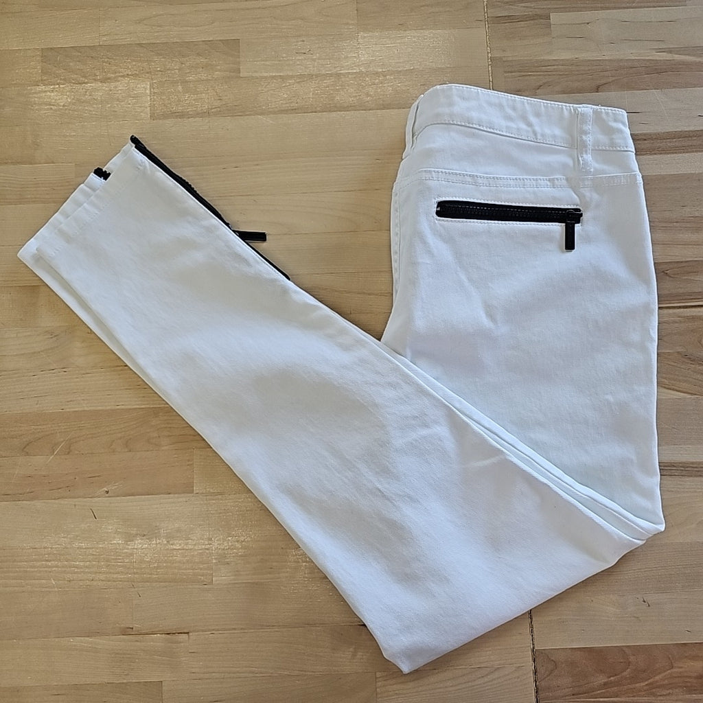 Michael Kors Size 6 White Denim Preloved Jeans