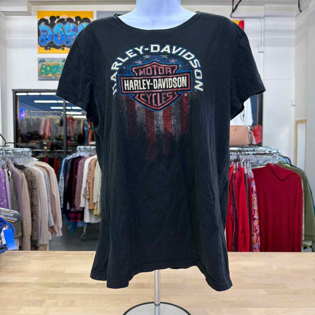 Harley Davidson Size 2X Black Preloved Shirt