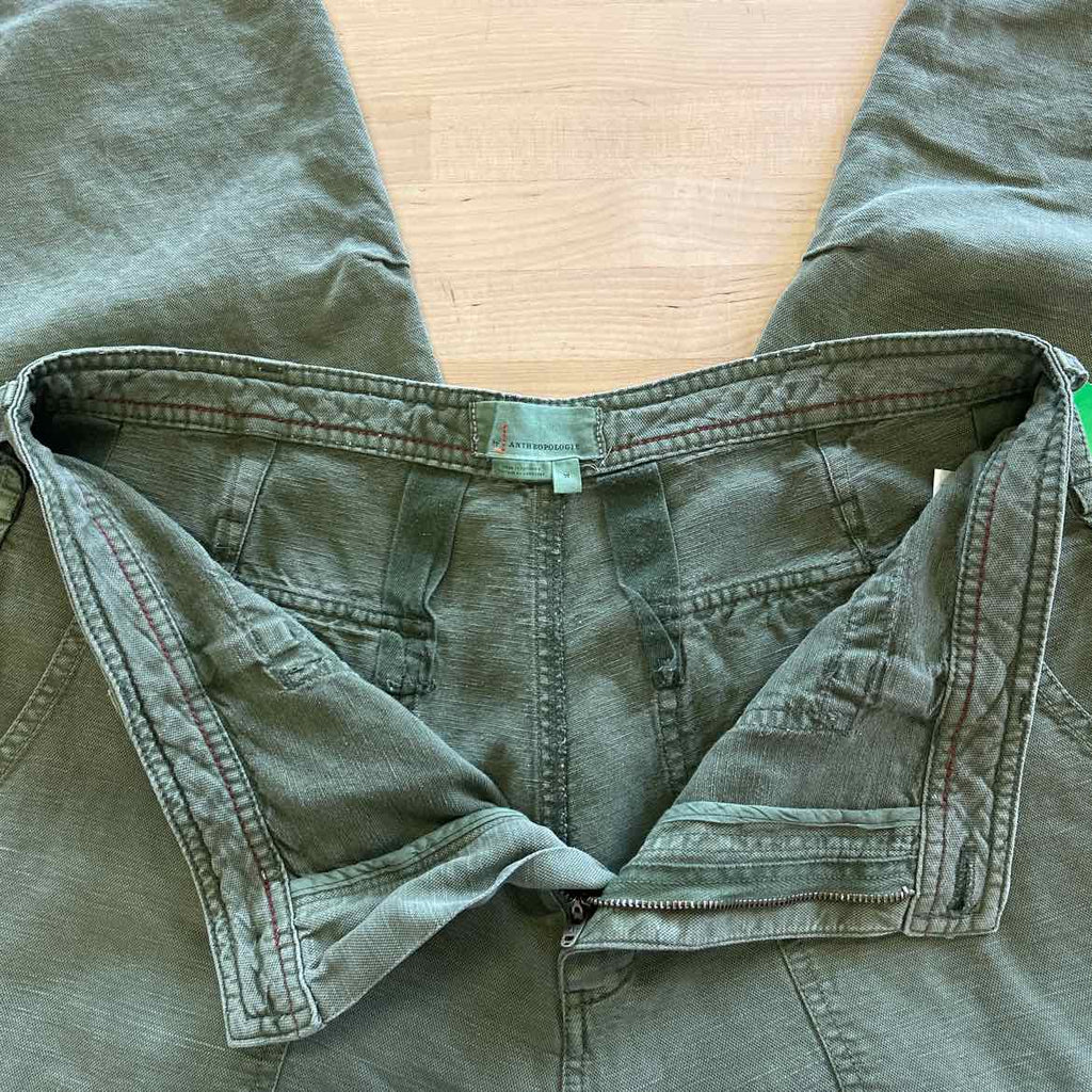 Anthropologie Size 10 Green Preloved Pants