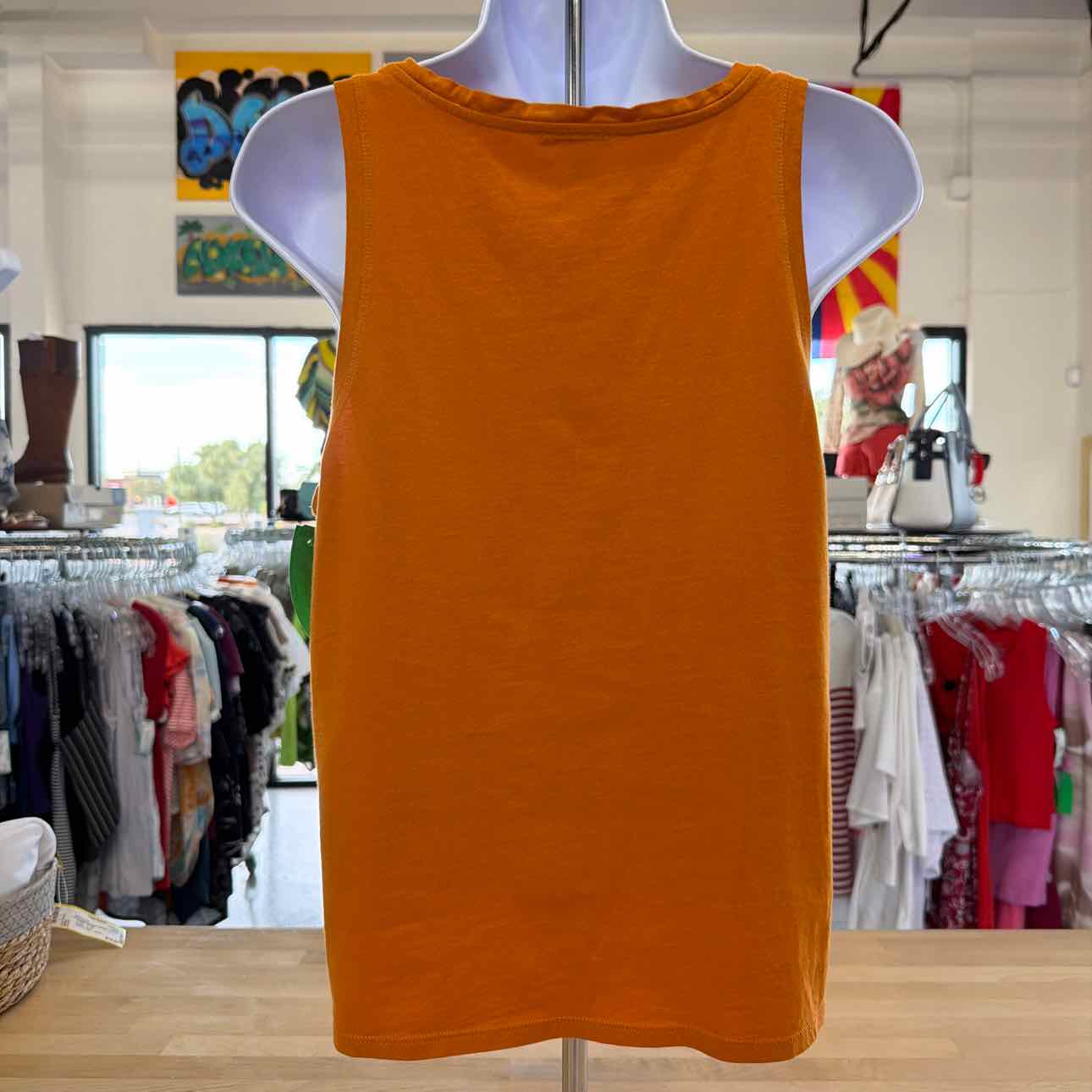 Express Size M Orange Preloved Tank