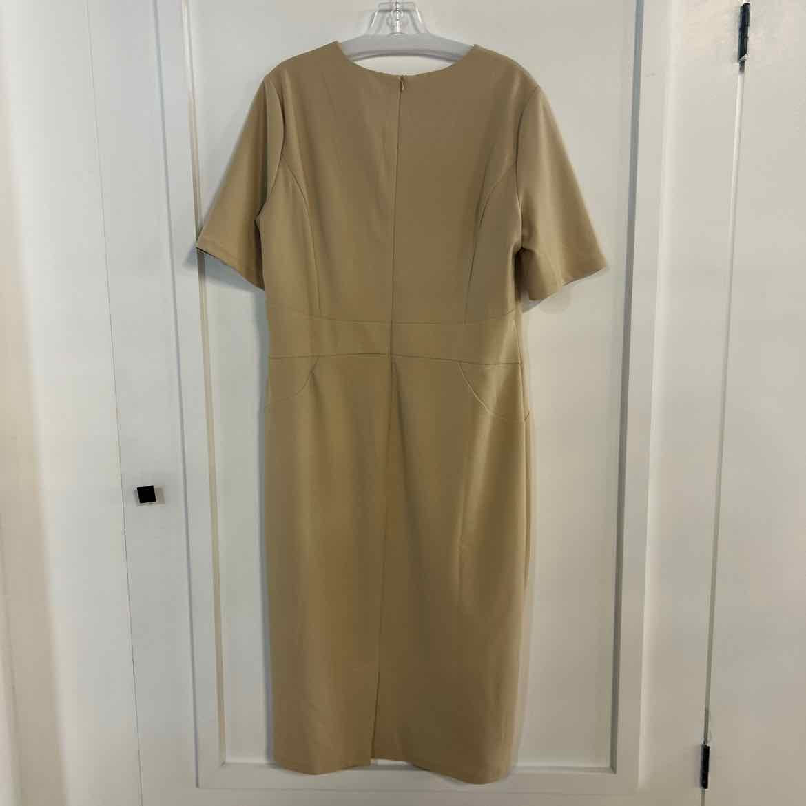 Donna Morgan Size 16 Tan Preloved Dress