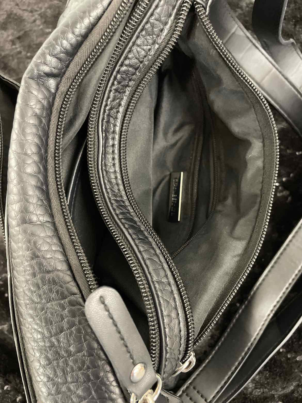 Giani Bernini Pebble Hobo BlackBlackSilver NO SIZE