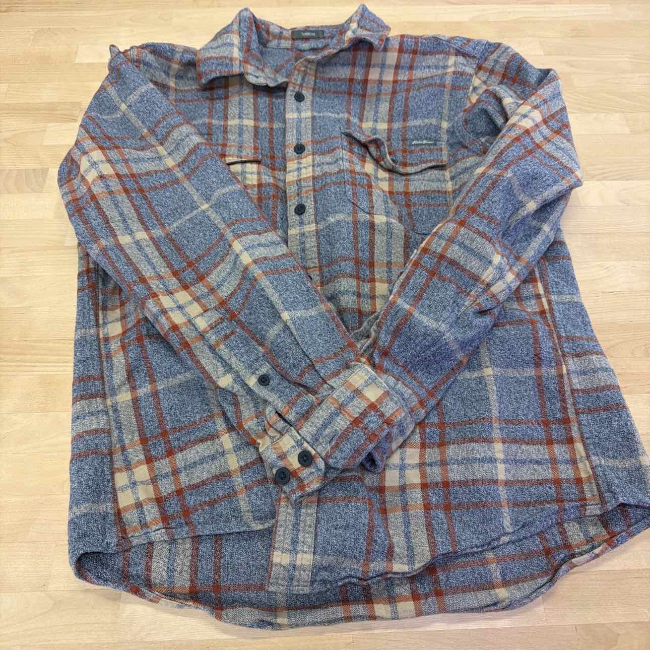 Eddie Bauer Size M Blue Preloved MENS Button Down Shirt