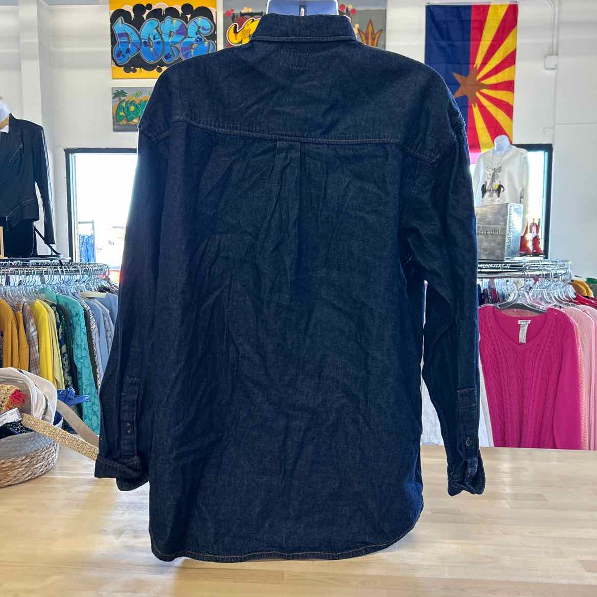 Mode Of One Size XL Blue New MENS Long Sleeve Shirt