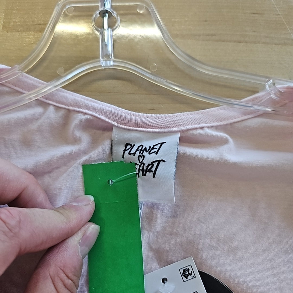 Planet Heart Junior's Square-Neck Long-Sleeve Tee - Ballet Sli