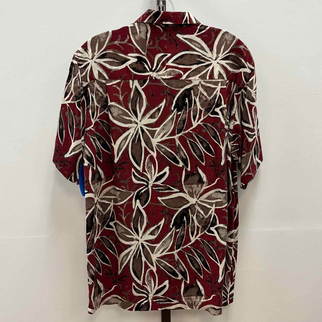 Imprints Size S Red Preloved MENS Button Down Shirt