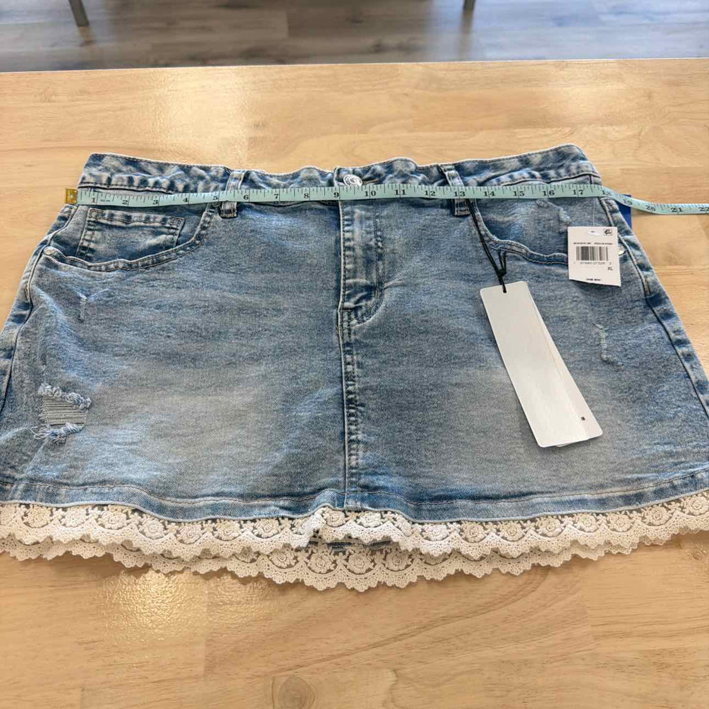 Madden Girl Size XL Blue New Skirt