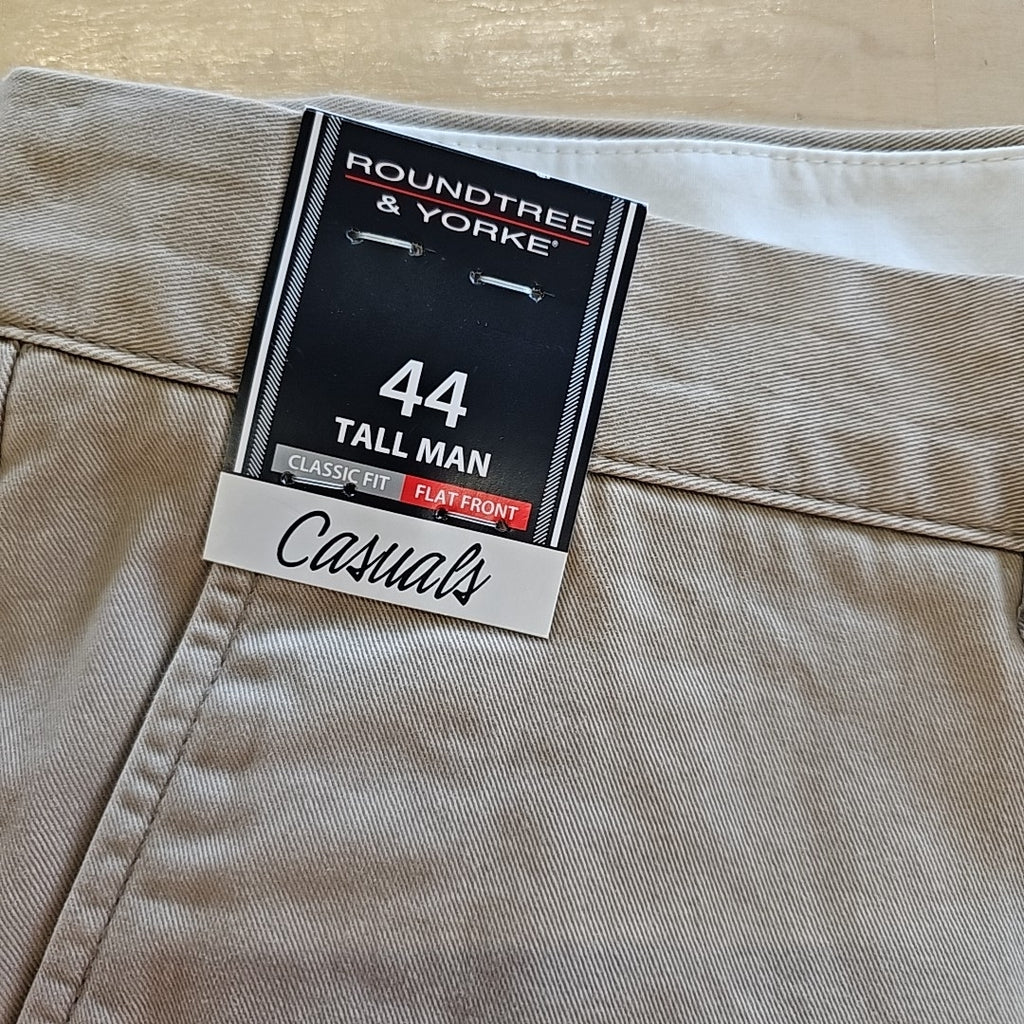 Roundtree & York Men's Size 44 Tan MENS Shorts
