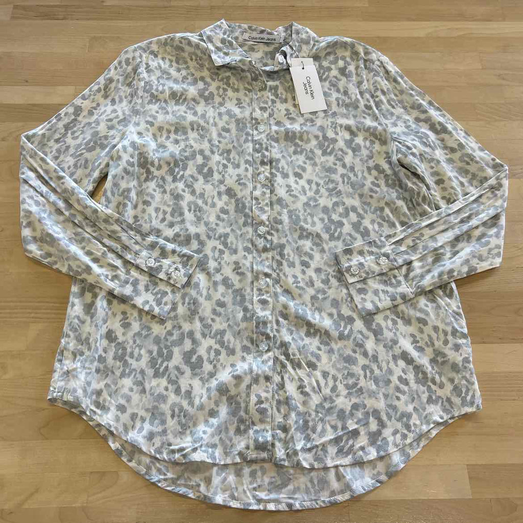 Calvin Klein Size XS Gray Long Sleeve