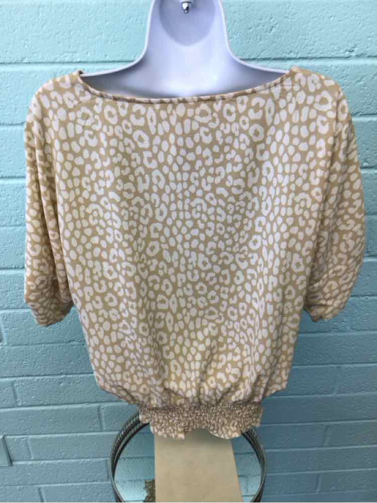 Michael Kors Size S White & Beige Blouse