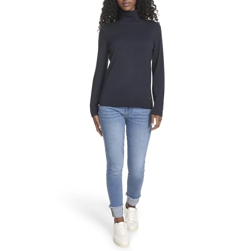 Tommy Hilfiger Women's Sportswear Solid Cotton Turtleneck Sweater