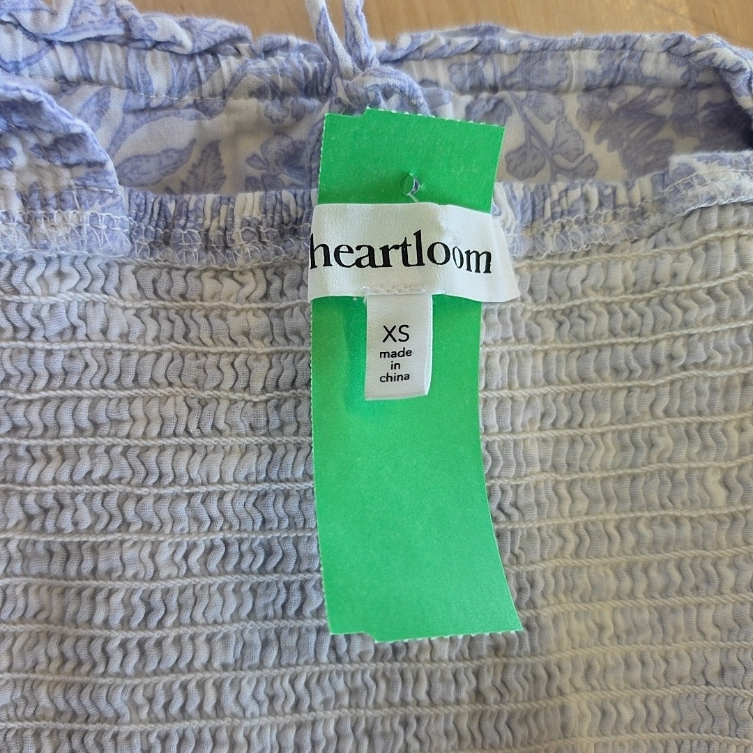 Heartloom Size XS White Purple Preloved Tank