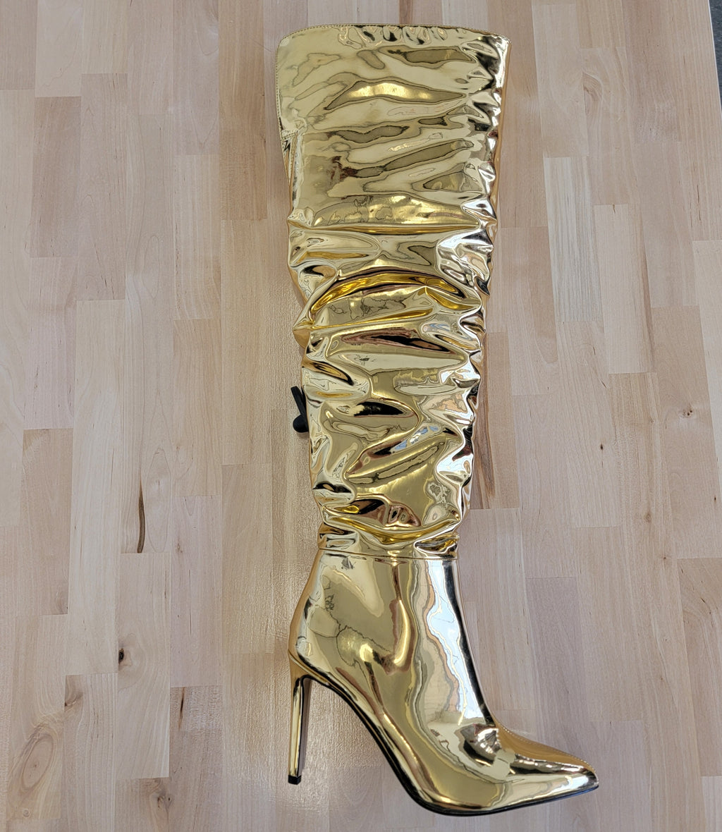 INC Gold Boots Sz 7