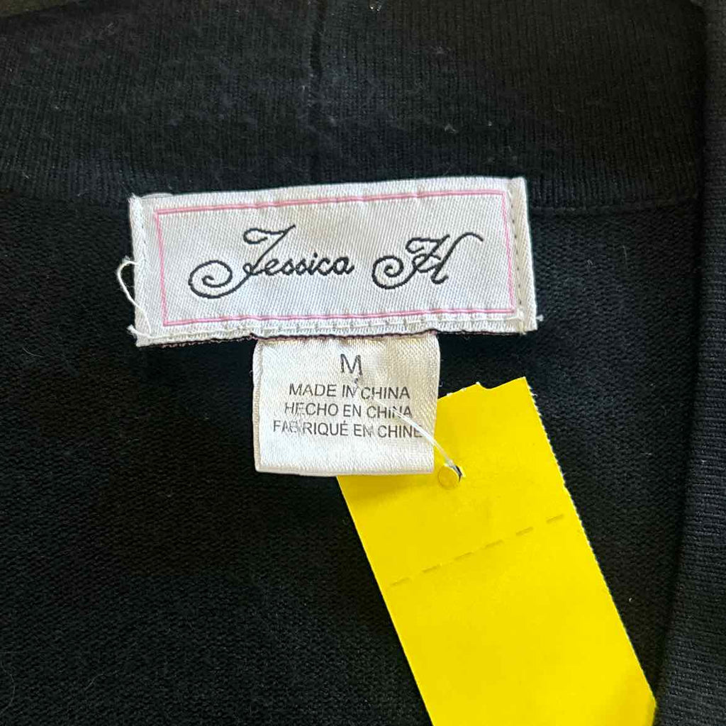Jessica H Size M Black Cardigan