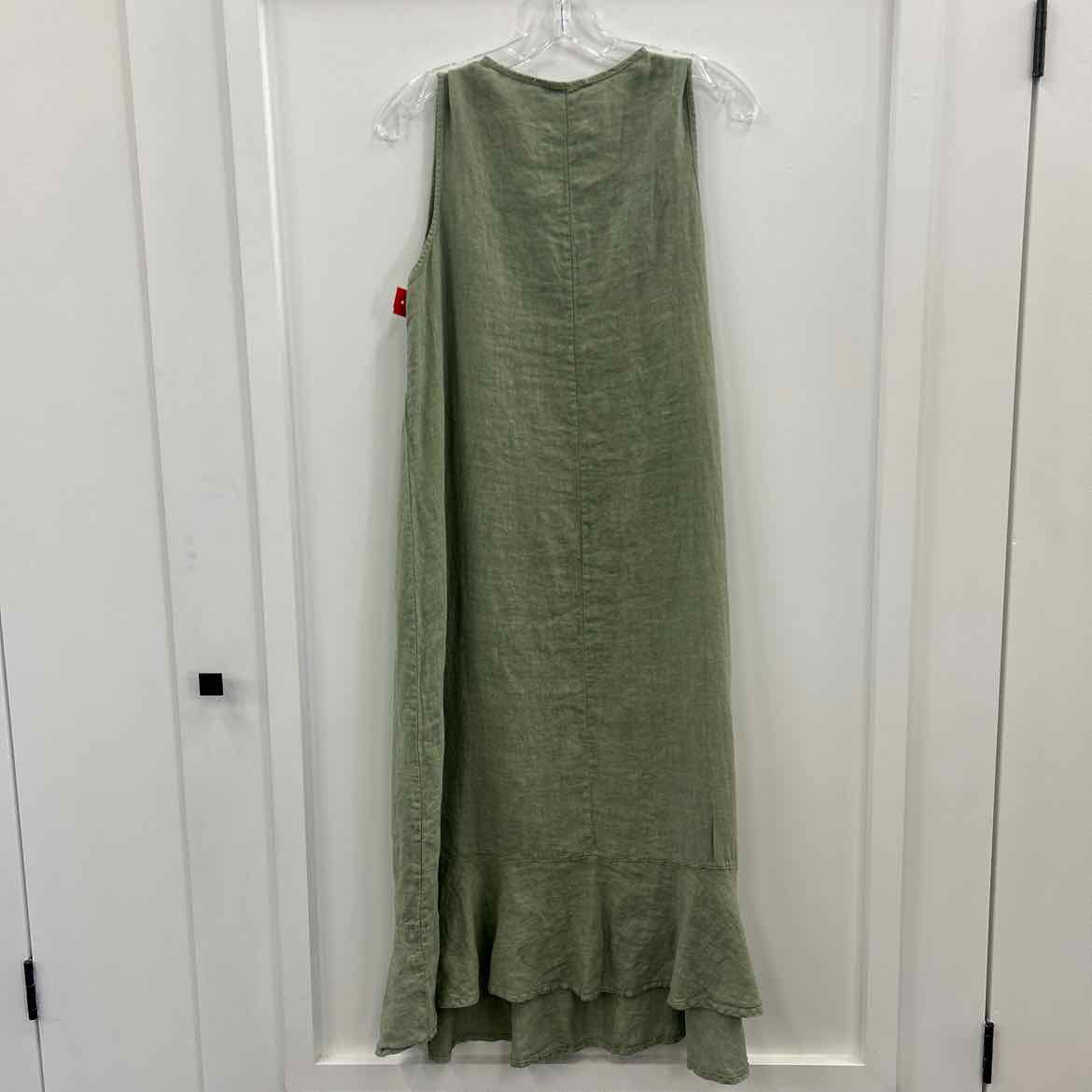 Francesca Bettini Size S Green Linen Preloved Dress