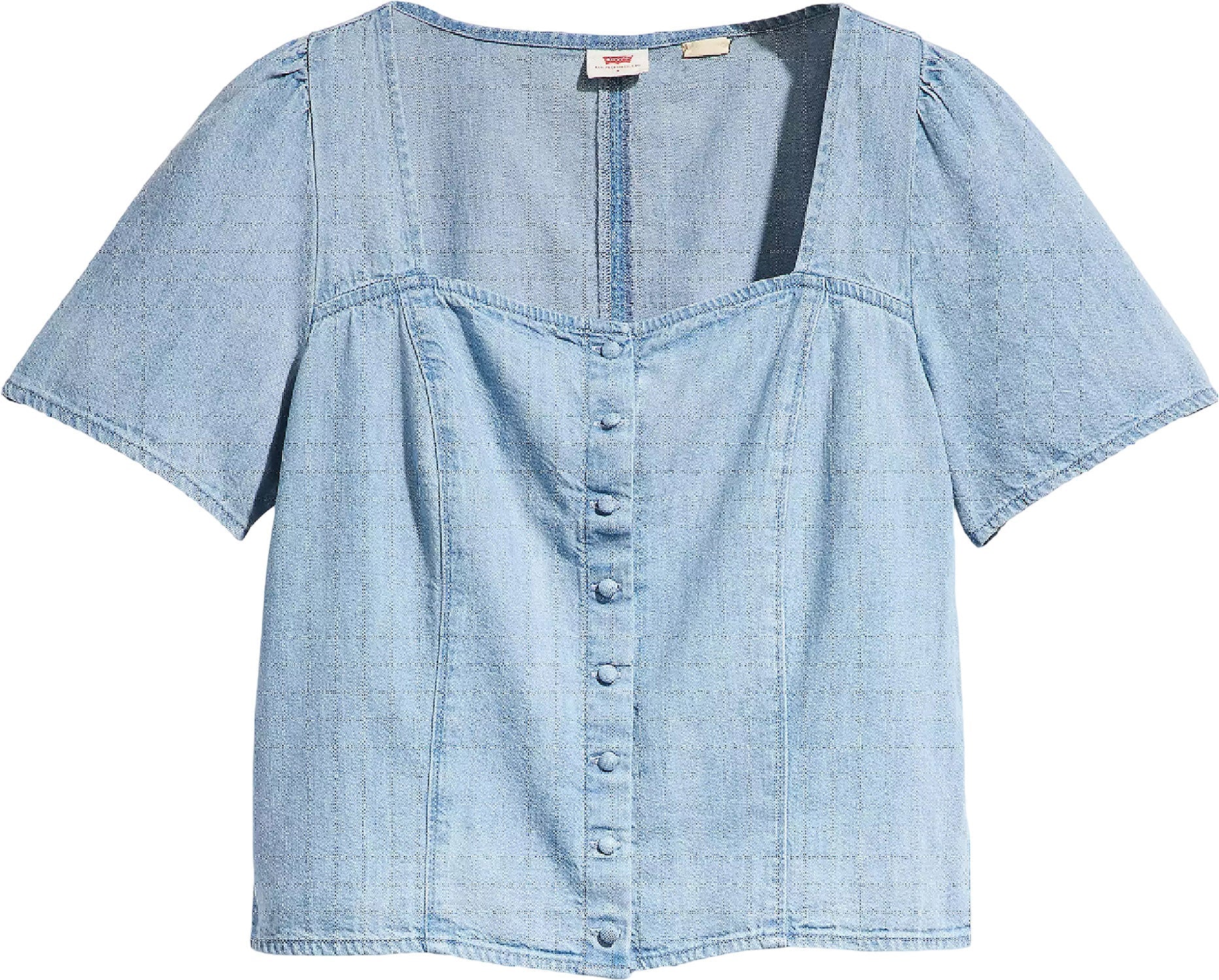 Levi's OLD BLUE Women's Pascale Short Sleeve Blouse